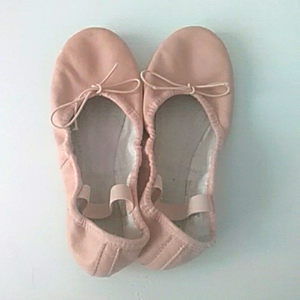 Beginner flat pre-pointe ballet shoe,all sized,pink